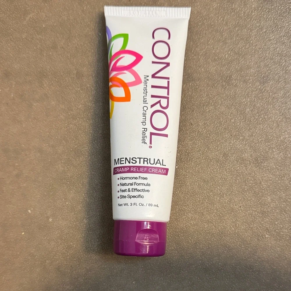 NEW set of 3 Control Menstrual Cramp Relief Cream All Natural 3 FL oz each
